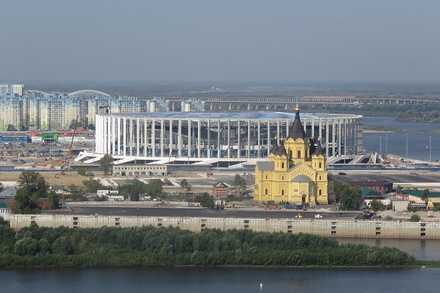 Ливень стал причиной серьезной протечки на стадионе &laquo;Нижний Новгород&raquo; (ВИДЕО)