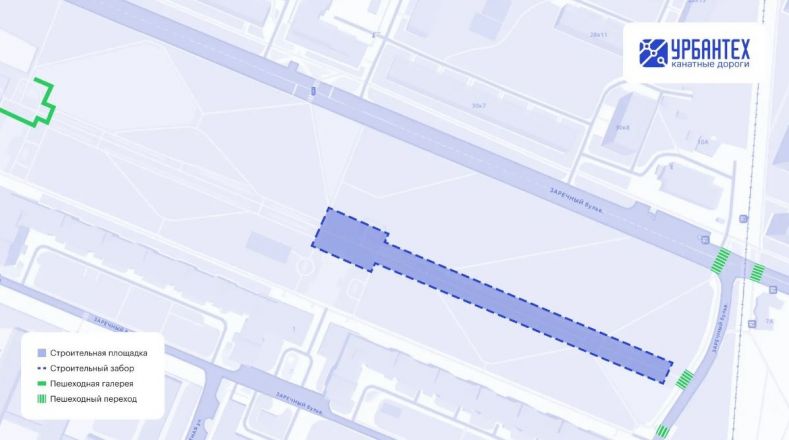 Пешеходные маршруты организуют в зоне строительства канатки в Нижнем Новгороде - фото 3