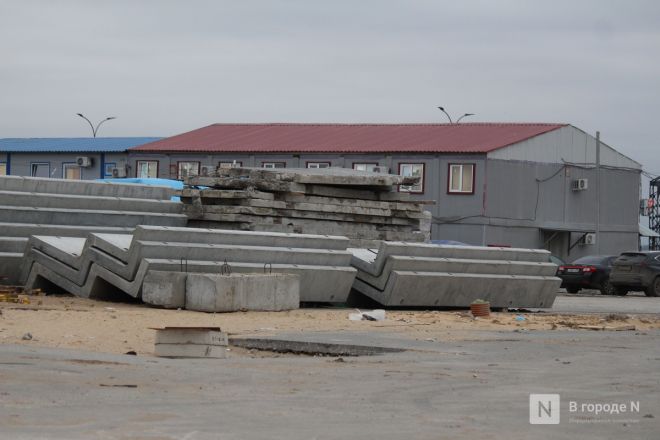 Фоторепортаж: как идет строительство Ледового дворца в Нижнем Новгороде - фото 104