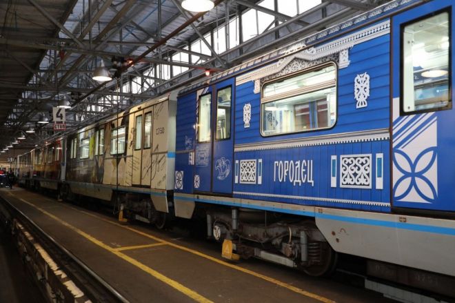 Поезд в стилистике Нижегородской области запустили в московском метро - фото 4