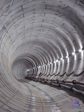 Нижегородцам показали новый тоннель метро до площади Свободы изнутри - фото 6