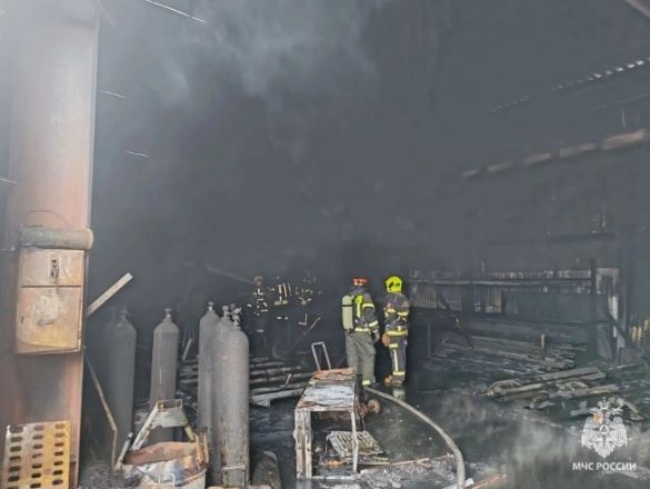 Опубликованы фото с места пожара в сварочном цехе в Нижнем Новгороде - фото 1