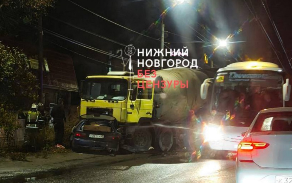 Девушка погибла в ДТП с бетономешалкой в Нижнем Новгороде