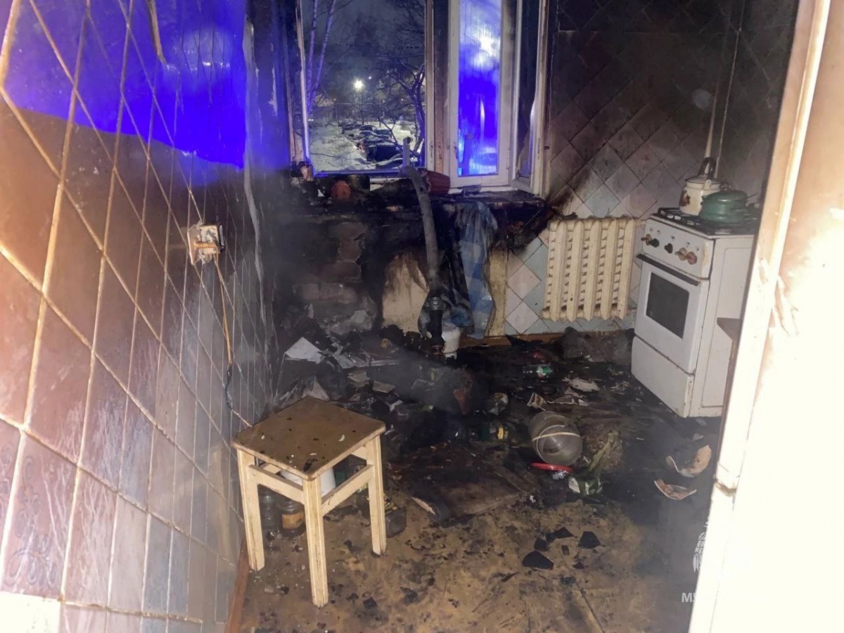 Два человека погибли на пожаре в Ленинском районе - фото 1