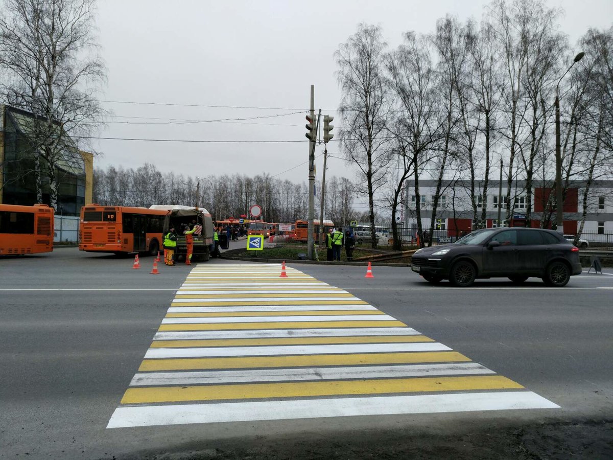Пешеходный переход появился около автостанции &laquo;Щербинки&raquo; в Приокском районе - фото 1