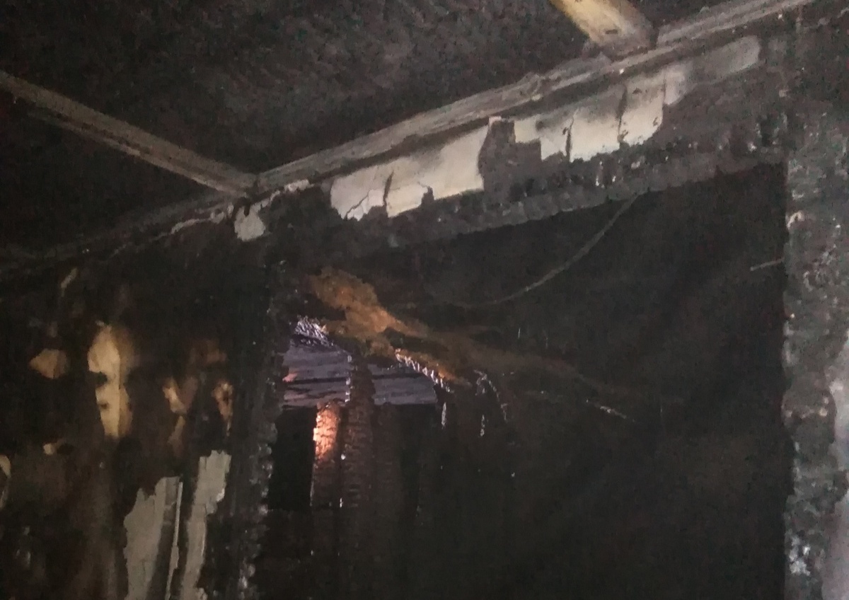 На ночном пожаре на Бору погиб человек - фото 1