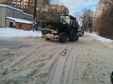 Подрядчиков оштрафуют за плохую уборку снега в Ленинском районе