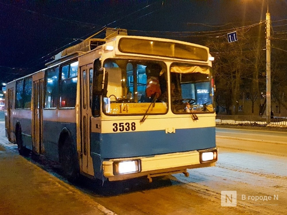 Движение четырех троллейбусных маршрутов приостановлено в Нижнем Новгороде из-за обрыва проводов