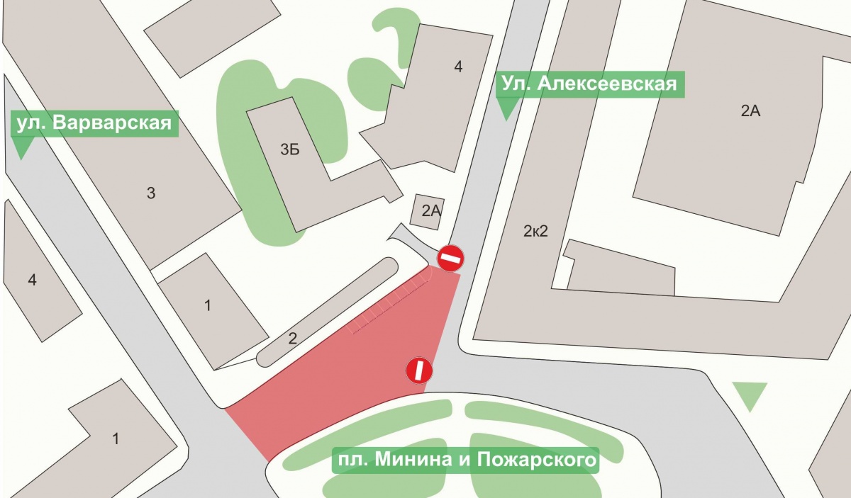 Участок улицы Алексеевской в Нижнем Новгороде перекроют до 31 января - фото 1